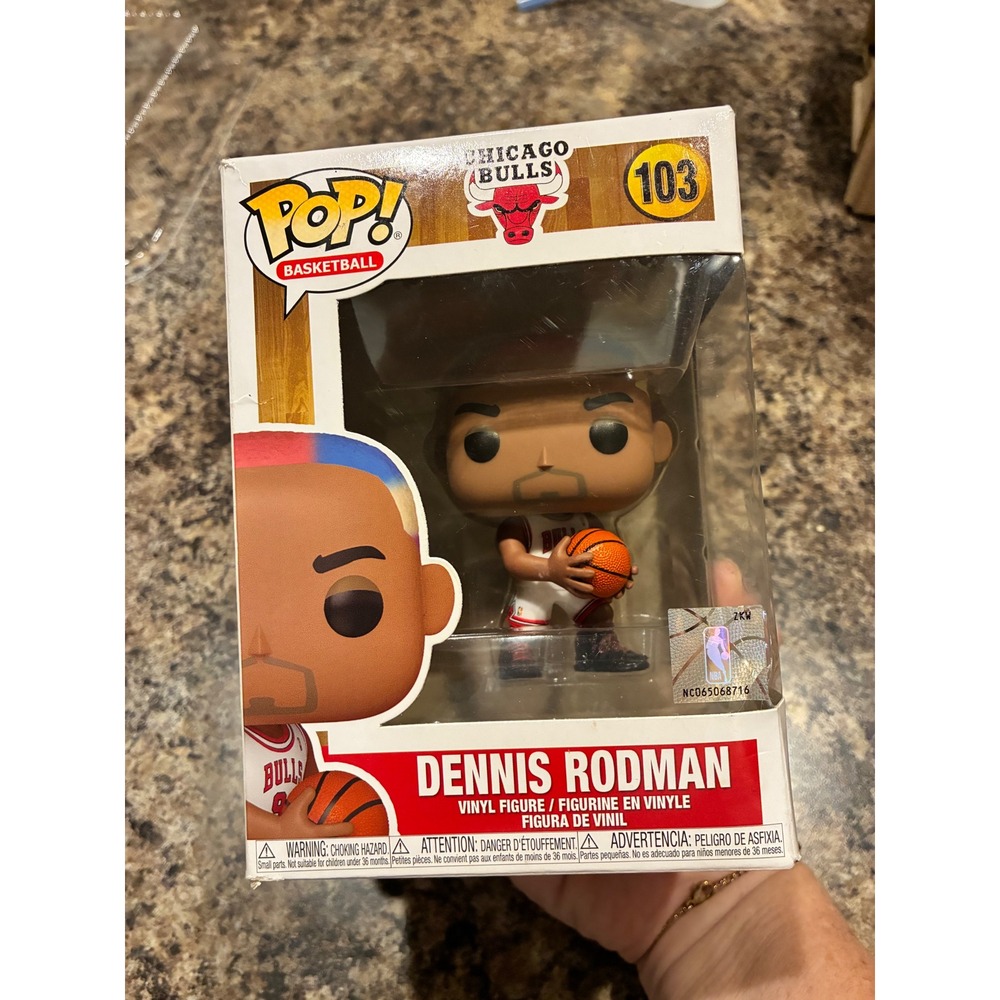 Funko Pop Basketball Chicago Bulls Dennis Rodman 103 Vinyl Figure NBA Hardwood